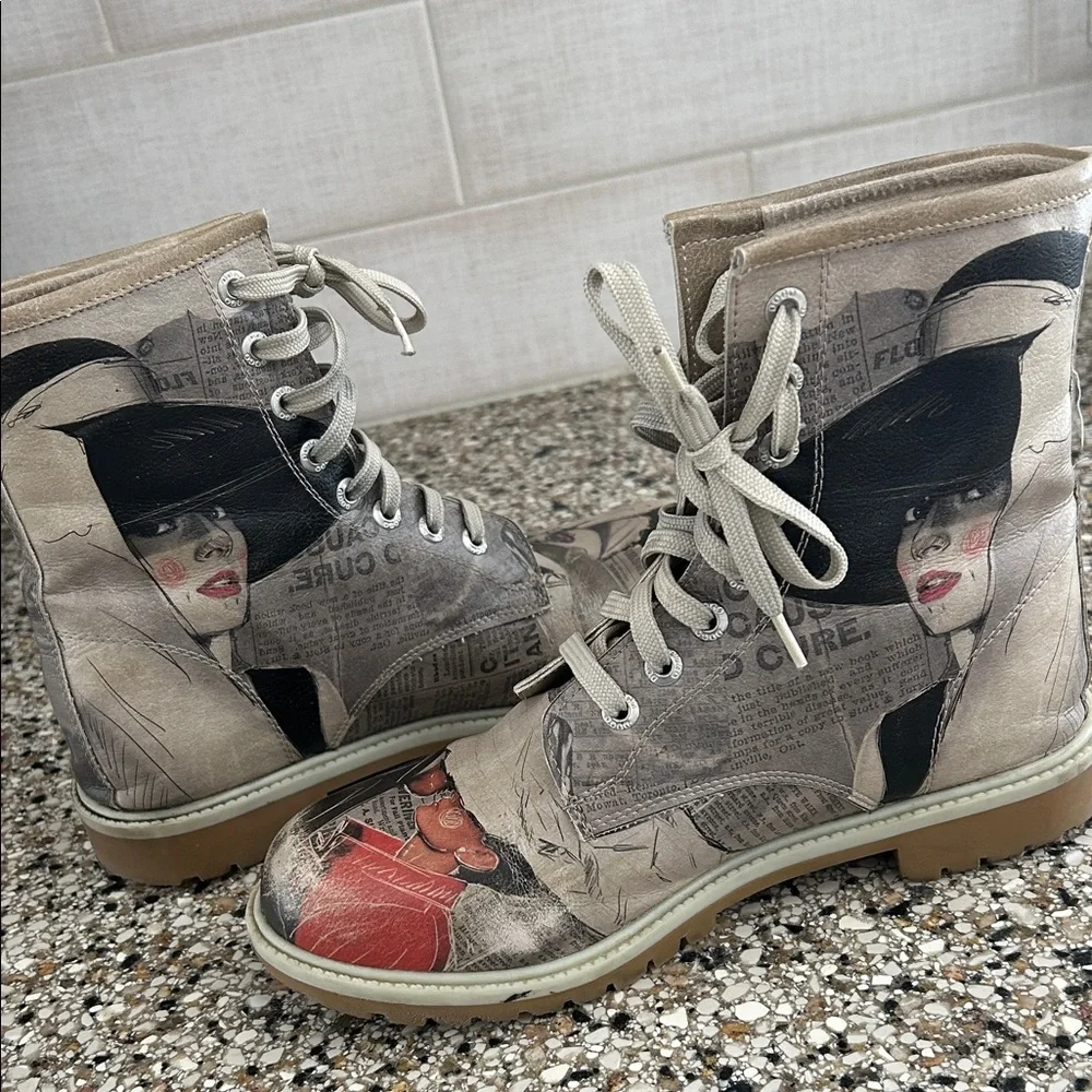 DOGO Vegan  Boots "Go Back to Being Yourself" - Picture 6 of 10